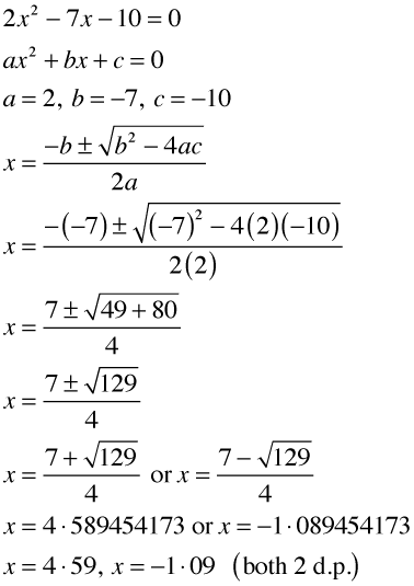 Junior Cert. Maths (Higher) 2015: Paper 1 Q9