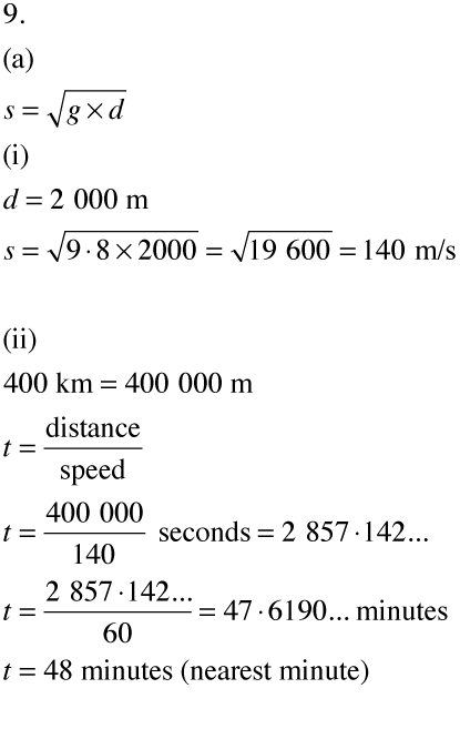 Leaving Cert. Maths (Ord) 2018: Paper 1 Q9