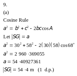 Leaving Cert. Maths (Higher) 2019: Paper 2 Q9