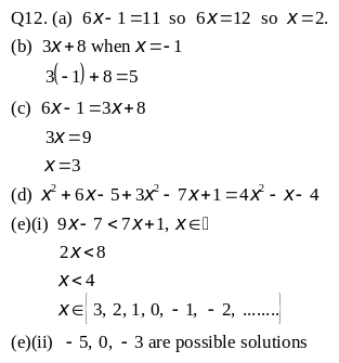 Junior Cycle Maths (Ordinary) EDCO Sample B: Q12