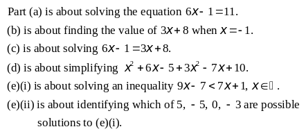 Junior Cycle Maths (Ordinary) EDCO Sample B: Q12