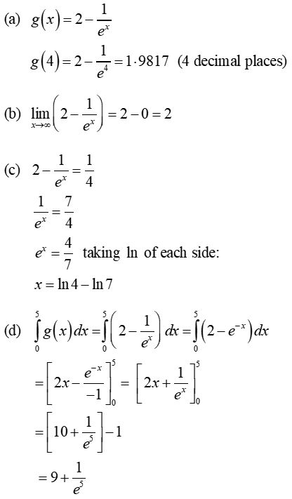 Leaving Certificate Maths (Higher) 2022 Deferred: Paper 1 Q5