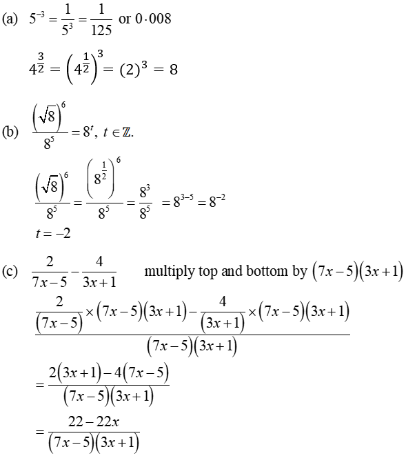 Leaving Certificate Maths (Ord) 2022 Deferred: Paper 1 Q1