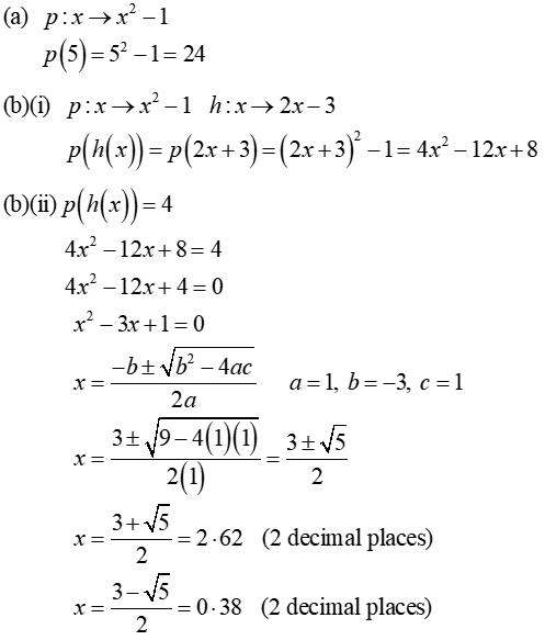 Leaving Certificate Maths (Ord) 2022 Deferred: Paper 1 Q6